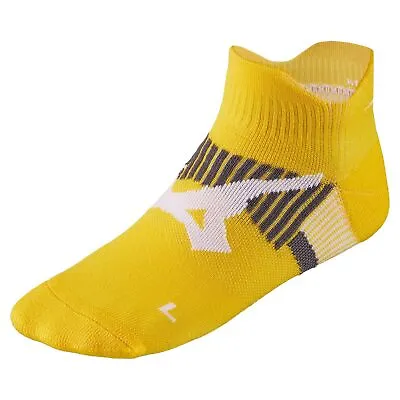 Mizuno Unisex DryLite Race Mid Cut Socks - Yellow // RRP £13 • $8.83