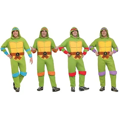 Teenage Mutant Ninja Turtles Costume Adult Pajama Suit Halloween Fancy Dress • $24.20