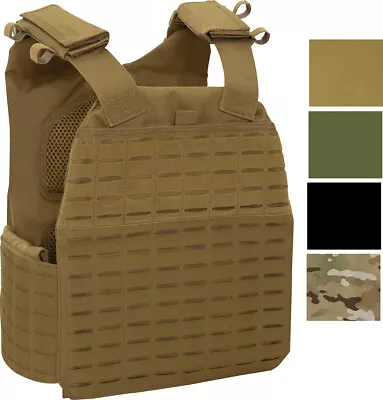 MOLLE Plate Carrier Vest Tactical Laser Cut Adjustable Combat Modular Military • $115.99