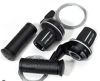 SRAM MRX Comp Twist Grip Front & Rear Shifter Set 3 X 7 Speed Grips/Wires • $24.95