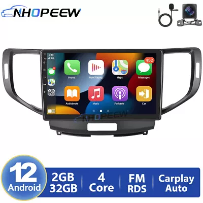 32GB Android 12 Apple Carplay Car Radio GPS NAVI For Honda Accord Euro 2008-2015 • $249.99