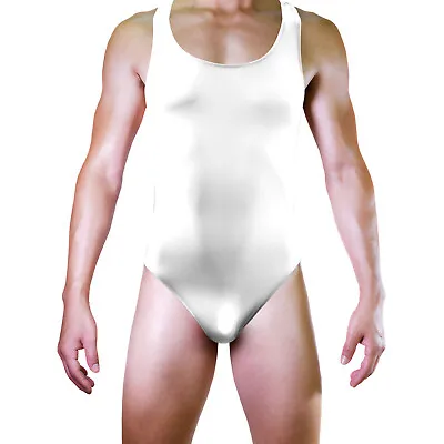 Men's Sport Wrestling Singlet One-piece Racerback Athletic Jockstrap Underwear • $11.27