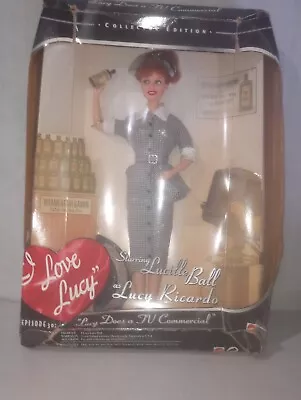 Mattel I Love Lucy Barbie Doll -  Lucy Does  TV Commercial  DAMAGED BOX • $14.99