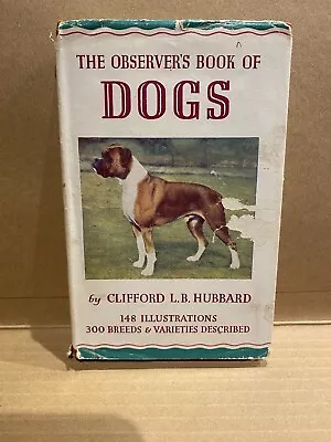 Observers Book Of Dogs 1959 With Dust Jacket • £9.99