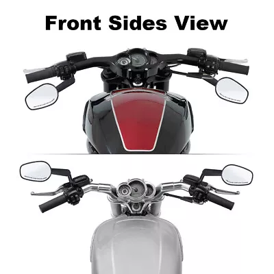 LED Black Muscle Rear View Mirrors Turn Signals Fit For 09-17 Harley V-Rod VRSCF • $36.99