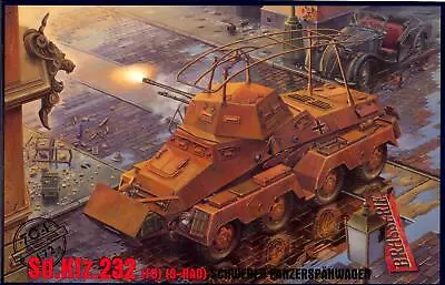 Roden Models 1/72 SCHWERER PANZERSPAHWAGEN Sd.Kfz. 232 8-Wheel Armored Car • $9.99