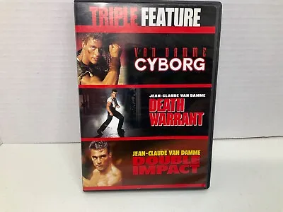 Jean-Claude Van Damme Triple Feature DVD's Cyborg Death Warrant Double Impact • $12.78