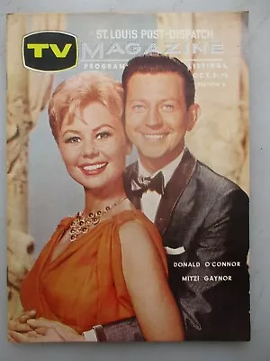 St. Louis Post-Dispatch TV Mag October 9 1960 Donald O'Connor & Mitzi Gaynor • $9.99