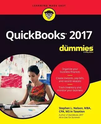 QuickBooks 2017 For Dummies By Stephen L. Nelson (English) Paperback Book • £26.99