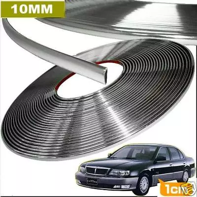 Car Chrome Guard Crash Worthy Decoration Moulding Trim 10mm(w) X 15m(l) • $24.83