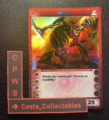 Opto - 4 Max  Cpws - 80/60/60/650/25 - Ripple Foil - Chaotic Card - Promo  Nm • $110