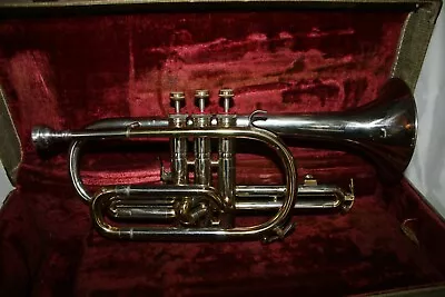 Vintage Cornet Schenkelaars/Dabico Daugherty Silver Cornet MFG Dayton OH USA • $249