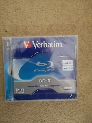 £3.50 • Buy 1 X Verbatim BD-R 25GB 6X Speed Blu-ray Recordable Media Disc