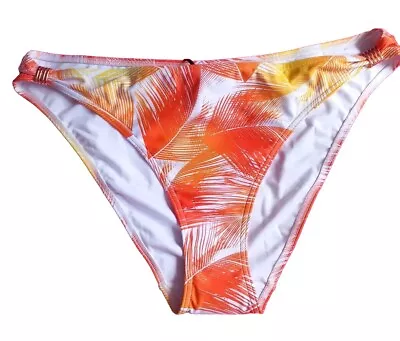 Ladies Bikini Bottoms Manila Palm Trim  Detail Size UK16/44 Colour Coral Palm ! • $18.94