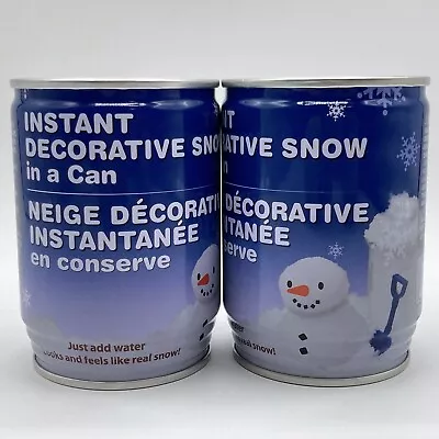 Instant Decorative Snow In A Can Lot Of 2 Just Add Water • $16.99