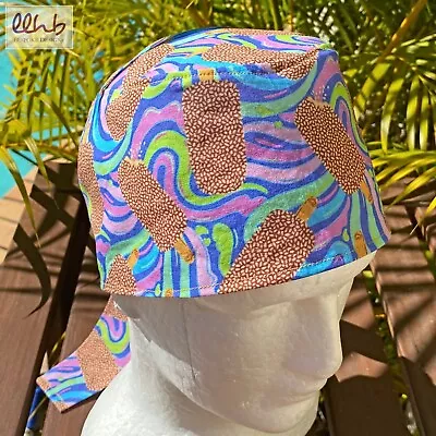 New Surgical Theatre Scrub Hat Cap Unique Design Golden Gaytime Ice Creams • $10