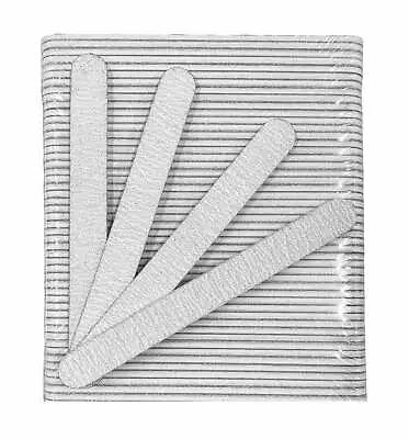 Professional Acrylic Nail File 100/180 Grit Zebra 7  Pack Of 50 (#F526) • $15.99