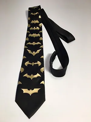 Bats Necktie Incredible Tie Gold Logos New Cool And Unique • $17.99
