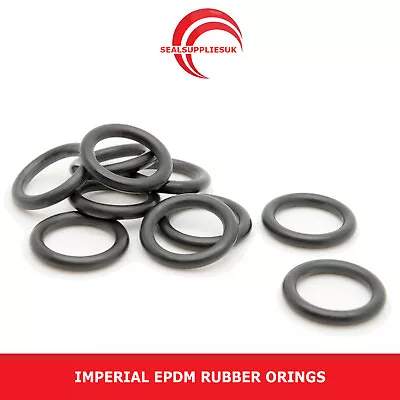 Imperial EPDM Rubber O Ring Seals 2.62mm Cross Section BS102-BS125 -UK SUPPLIER • £1.60