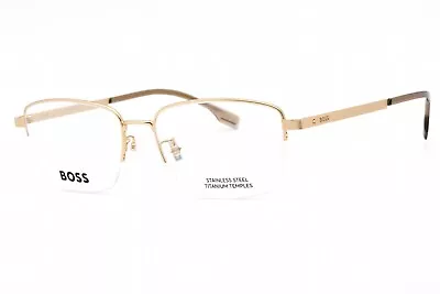 HUGO BOSS BOSS 1474/F 0AOZ 00 Eyeglasses Matte Gold Frame 55mm • $48.89