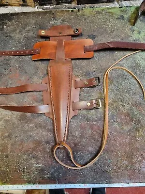 Leg Thigh Leather Dagger Sheath Fairbairn Sykes 30cm Bushcraft WW2 Militaria • £36.99