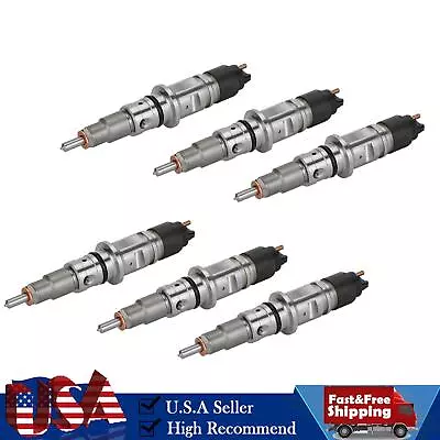 🔥6PCS Common Rail Fuel Injector 0986435574 Fits Dodge Cummins 6.7L 2013-2018 • $549.79