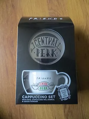 F.r.i.e.n.d.s Central Perk Set - Mug Cappuccino Mix Stencil & Cocoa Powder Nib • £9.55