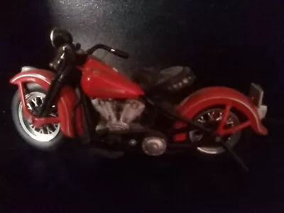 Harley Davidson Vintage 1962 FLH Duo Glide Bike Motorcycle Maisto 1:18 Diecast. • $12.50