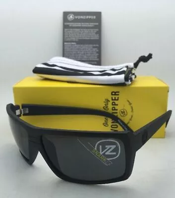 New VONZIPPER Sunglasses VZ SNARK Matte Black Satin Frames With Grey Lenses • $139.95