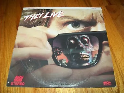 THEY LIVE Laserdisc LD VERY GOOD CONDITION ULTRA RARE GREAT FILM JOHN CARPENTER! • $99.99