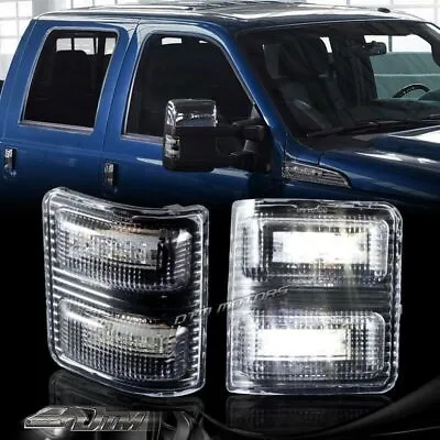 Clear Side Mirror White LED Signal Light For 2008-2016 Ford F250 F350 Super Duty • $18.99