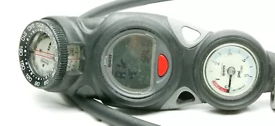 Scuba Mares Console With Compact Compass Pressure Gauge & Puck Computer. Italy. • $199.99