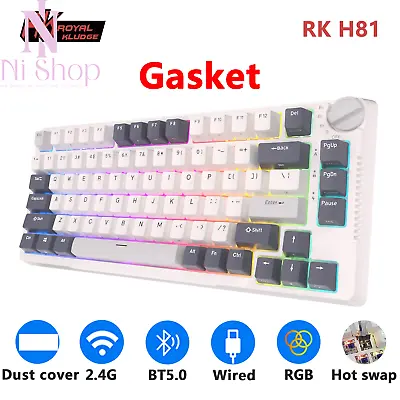 Mechanical Keyboard 81 Keys 80% RGB Backlit Wireless Bluetooth Gasket Structure • $173.99