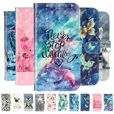 Phone Case Cover For Xiaomi Note 5 6 7 8 Pro 5 Plus Deluxe 3D Flip Wallet Stand • £5.99