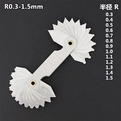 1) R0.3-1.5mm External Internal Radius Gage Gauge Metal Fillet Set Measure Tool • $10.95