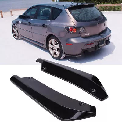 For Mazda 2 3 5 6 CX-3 CX5 CX-7 Rear Bumper Lip Diffuser Splitter Canard Spoiler • $21.79