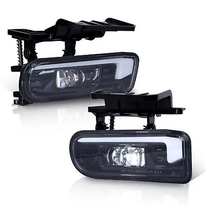 Halo LED Fog Lights DRL For Chevy Tahoe Suburban 2000-2006 / Silverado 1999-2002 • $79.99