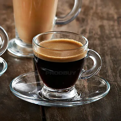 £11.99 • Buy High Quality Ravenhead Entertain Glass Espresso Coffee Cup Shot & Saucer Set