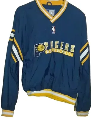 NBA Indiana Pacers Retro Team Logo Pullover Jacket By Starter! Youth XL.  • $25.46