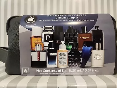 SEPHORA FAVORITES 2024 Mens 12 Cologne Sampler W/Shaving Bag NO CERTIFICATE • $58