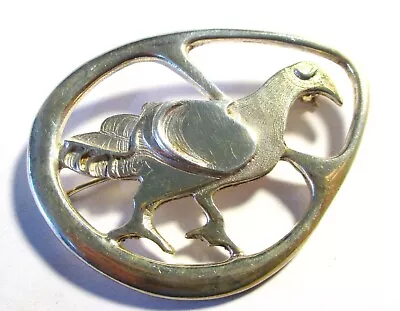 Sterling Silver Rare Ola Gorie 1970's Scottish  Burrian Eagle Brooch  Superb • £65.99