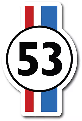 $9.95 • Buy Herbie Love Bug Beetle 53 Vw Volkswagen Car Window 2-pack Sticker Decal 7.5-inch