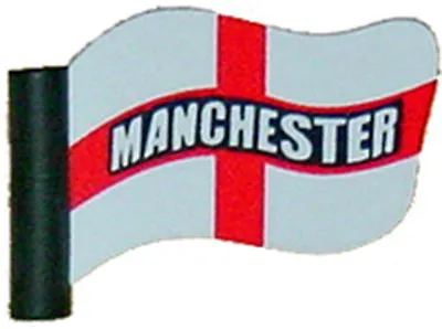 £4.49 • Buy Support Manchester Car Aerial Topper St. George Cross Footy Flag Topper 1 Love