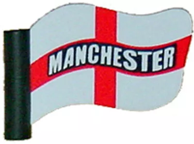 Support Manchester Car Aerial Topper St. George Cross Footy Flag Topper 1 Love • £4.99