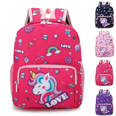 $27.09 • Buy Kids Girls Child Unicorn Cartoon Shoulder Backpack Travel School Bags Rucksack .
