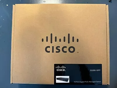 Cisco SG300-10PP 10 Port Gigabit POE +  Managed Switch • £11.50