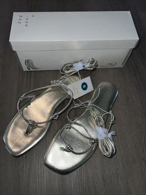 A New Day Metallic Gold Melrose Strappy Gladiator Sandals Size 9 NIB • £14.19