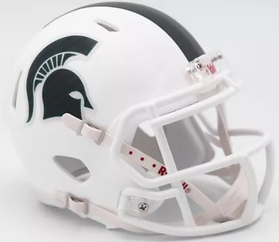 Michigan State Spartans Aternate White Revolution SPEED Mini Helmet • $29.95