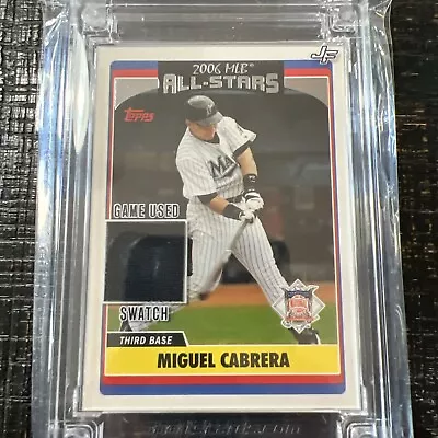 Miguel Cabrera Jersey Fusion MINT Card With GAME WORN Swatch • $39.99