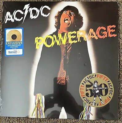 AC/DC - Powerage - 50th Anniversary Gold Vinyl - New & Sealed • $20.50